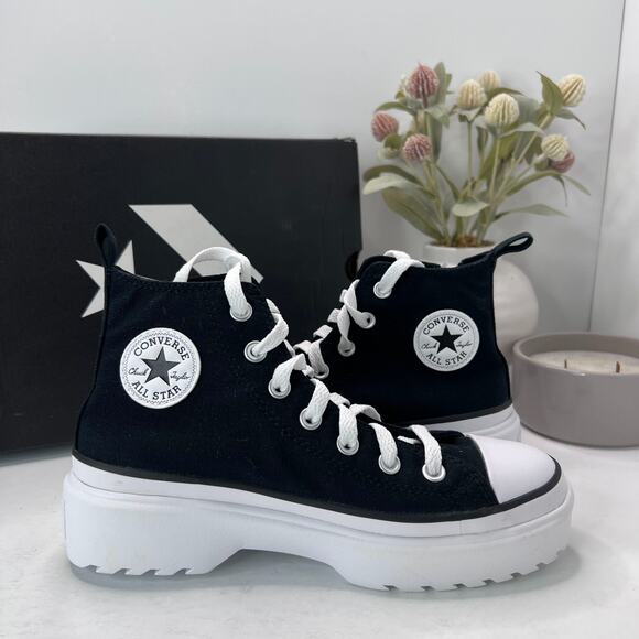 Converse Chuck Taylor All Star Lugged Heel Platform Shoes A03011C Girl's 4.5 - Picture 7 of 9
